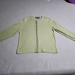 Mountain Lake Green Cardigan Sweater